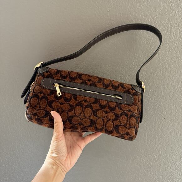 Coach Etta Small Flap Shoulder Bag in Signature Chenille CCV65 Fall Release - Picture 3 of 12